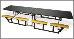 gp12 mobile table with seating