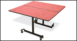 fr-484-e429 Square Mobile Table without Seating