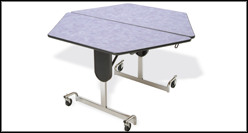 fr-486-700 hexagon Mobile Table without Seating